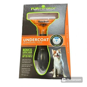 Furminator Deshedding Tool for Medium Dogs with Long Hair